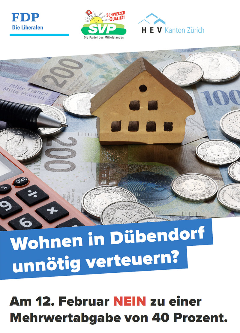 wohnen in dubendorf unnoetig vertauern NEIN